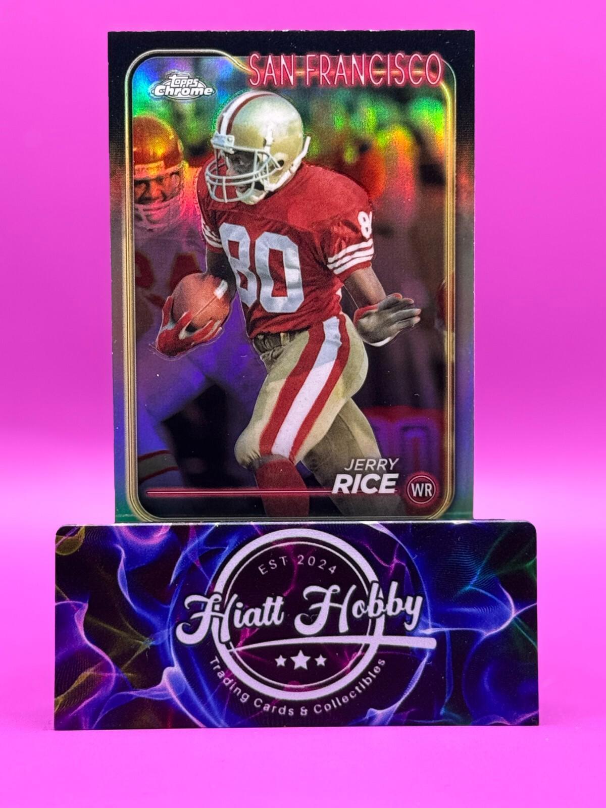 2024 Topps Chrome Football - Jerry Rice #176 - Refractor