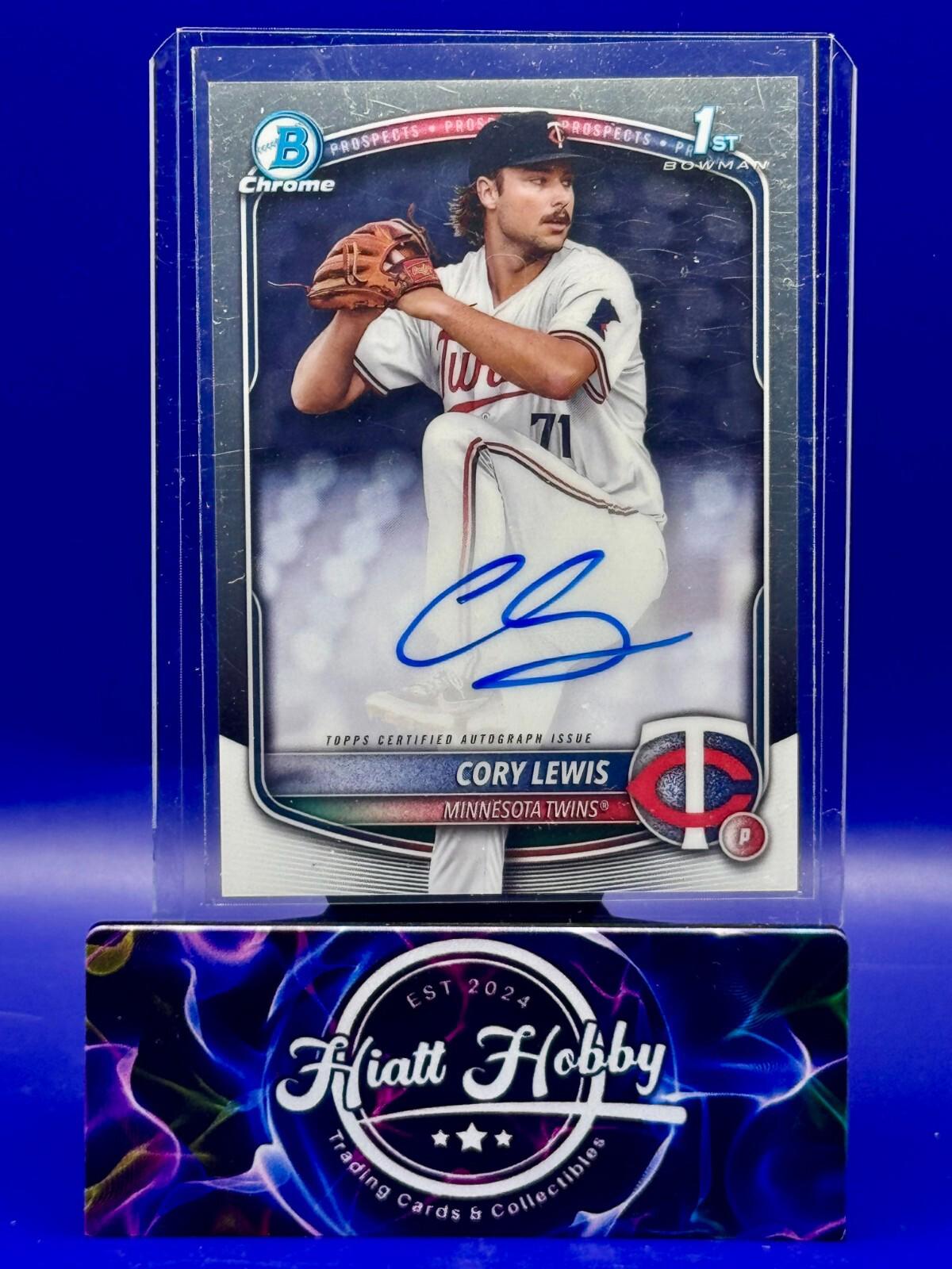 2025 Bowman Chrome -  Cory Lewis #CPA-CLE - Auto (RC)