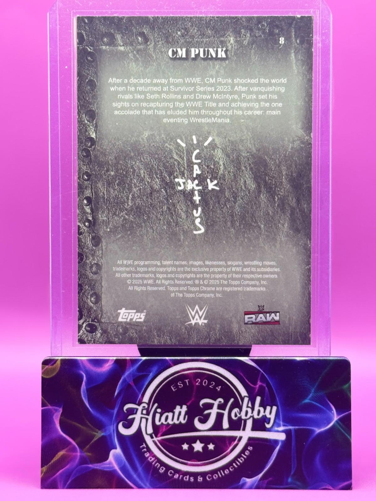 2025 Topps Chrome Cactus Jack WWE - CM Punk #8