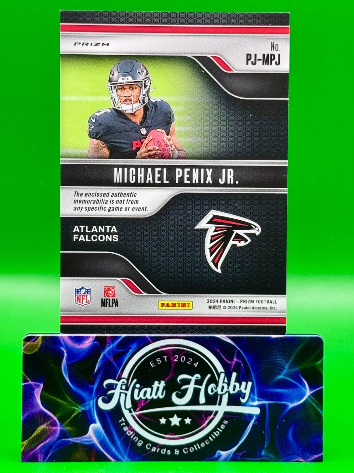 2024 Panini Prizm - Premier Jerseys Pink #PJ-MPJ Michael Penix Jr. (MEM, RC)