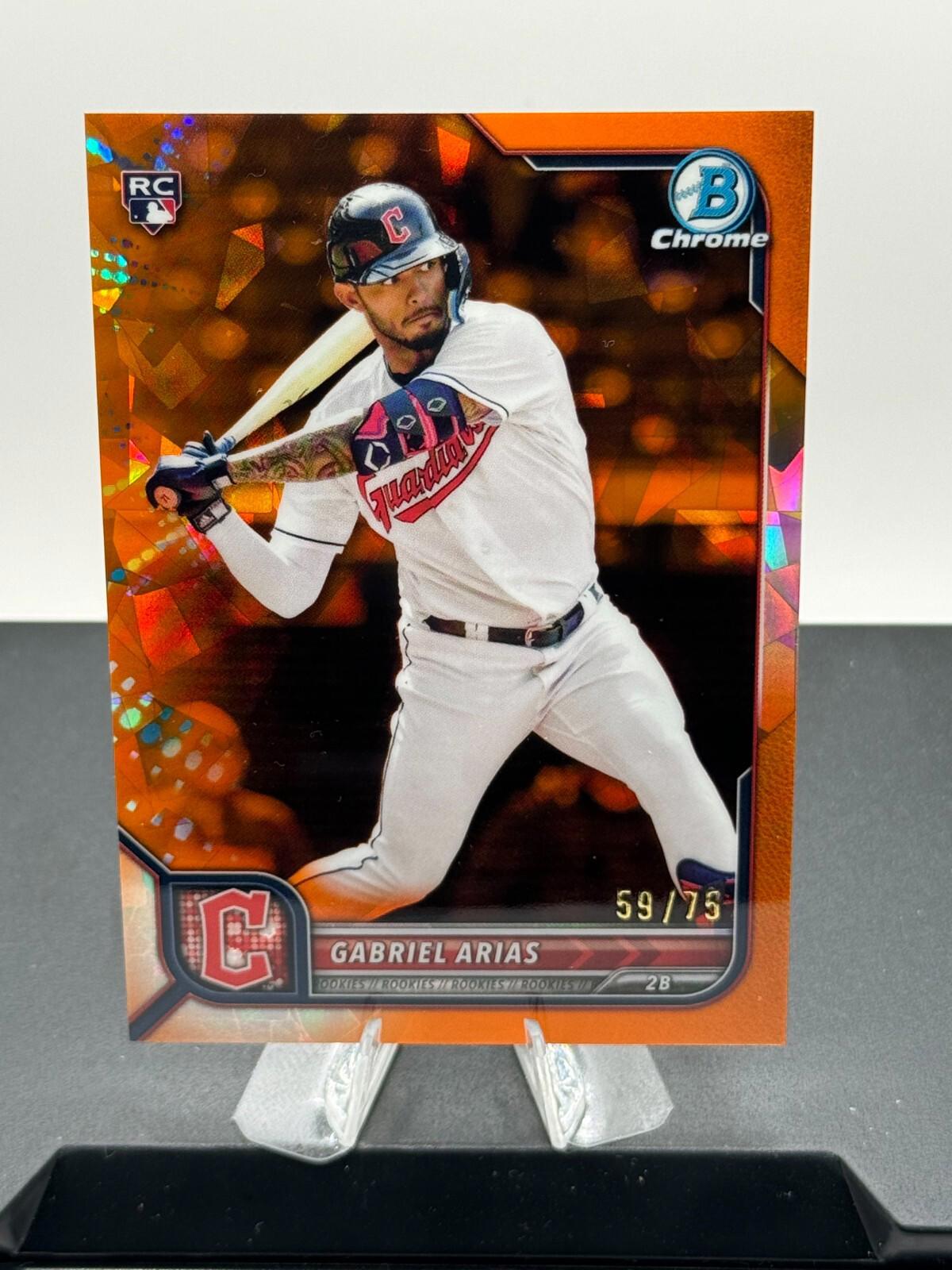 2022 Bowman Chrome Sapphire - Gabriel Arias #7 - Orange /75 (RC)