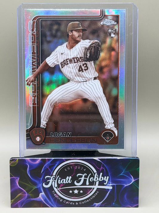 2025 Topps Chrome Update - Logan Henderson #USC65 - Sepia Refractor (RC)