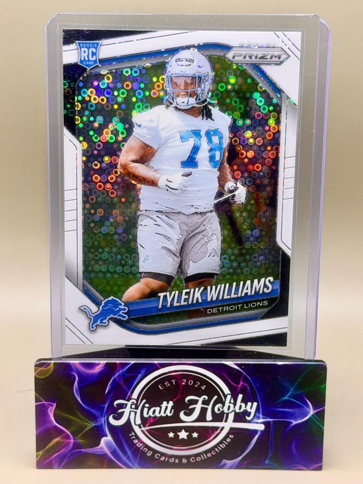 2025 Panini Prizm Football - #328 Tyleik Williams - White Disco Prizm (RC)