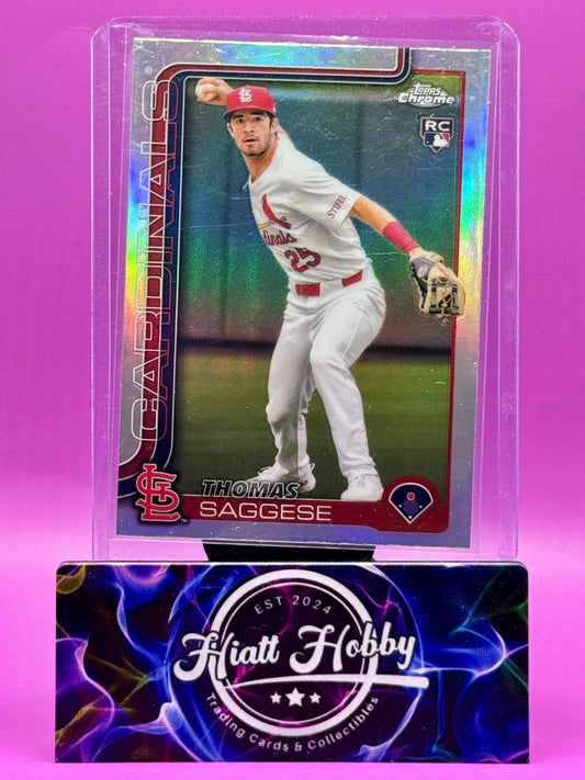 2025 Topps Chrome - Thomas Saggese #87 - Refractor (RC)