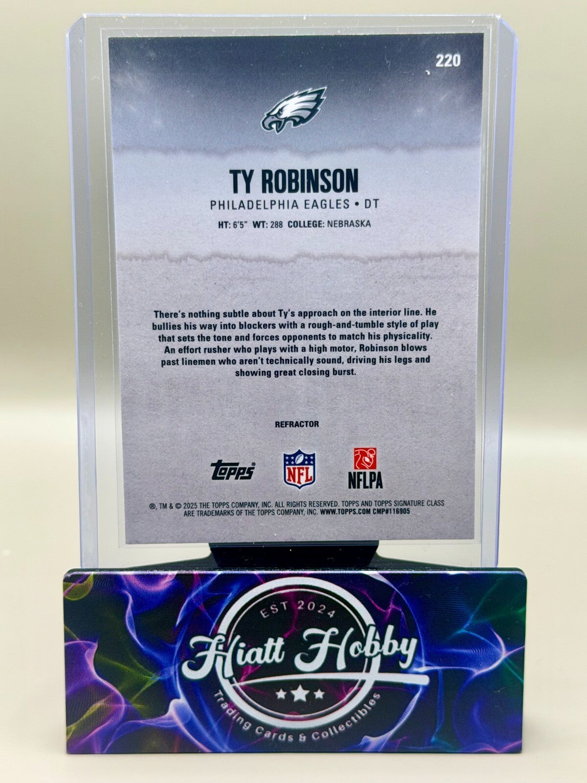 2025 Topps Signature Class Football - #220 Ty Robinson - Chrome Refractor
