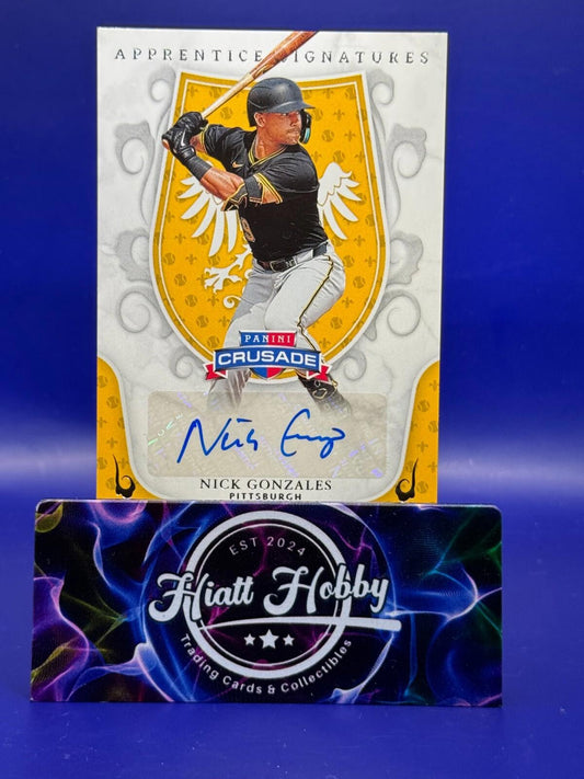 2024 Panini Crusade - Apprentice Signatures #AS-38 Nick Gonzales (AU, RC)