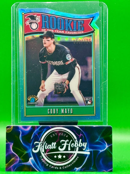 2025 Bowman Chrome - Coby Mayo #ROY-2 - ROY Favorites - Aqua Refractor /125