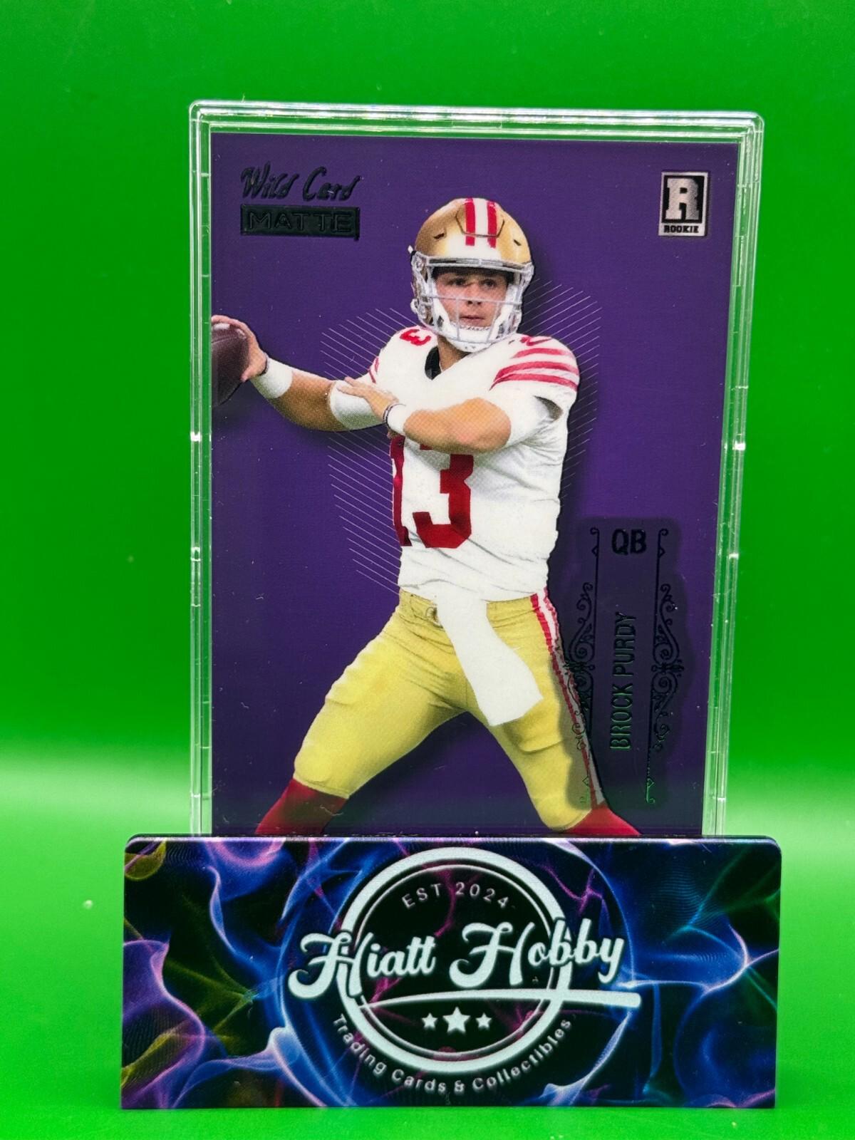 2022 Wild Card Matte Football - Brock Purdy #BC-BP - Purple