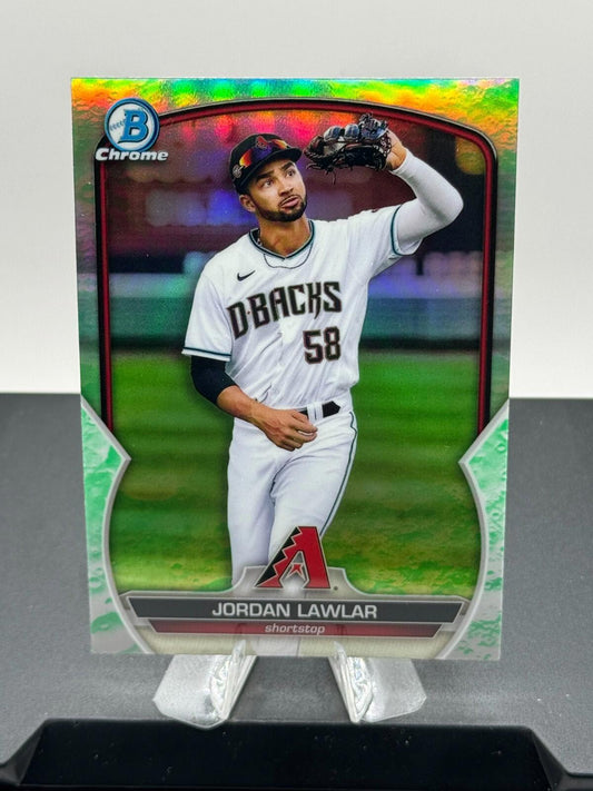 2023 Bowman - Chrome Prospects #BCP-92 Jordan Lawlar (RC) - Lunar Glow Refractor