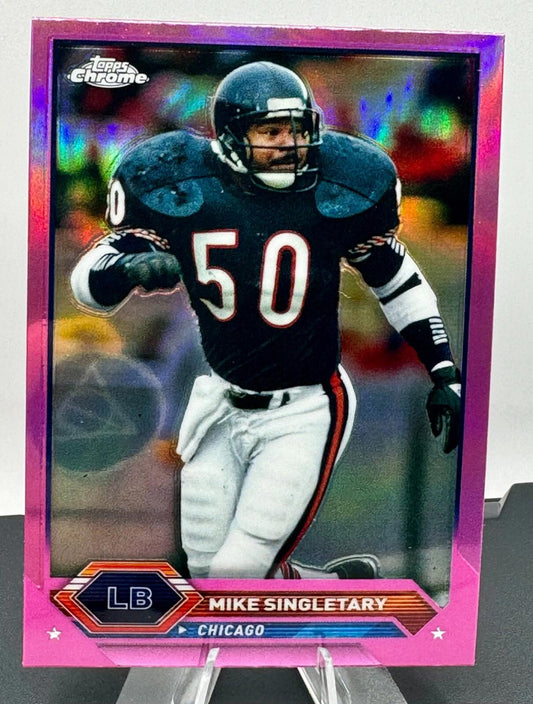 2023 Topps Composite Football- Topps Chrome Pink Refractor - Mike Singletary #25