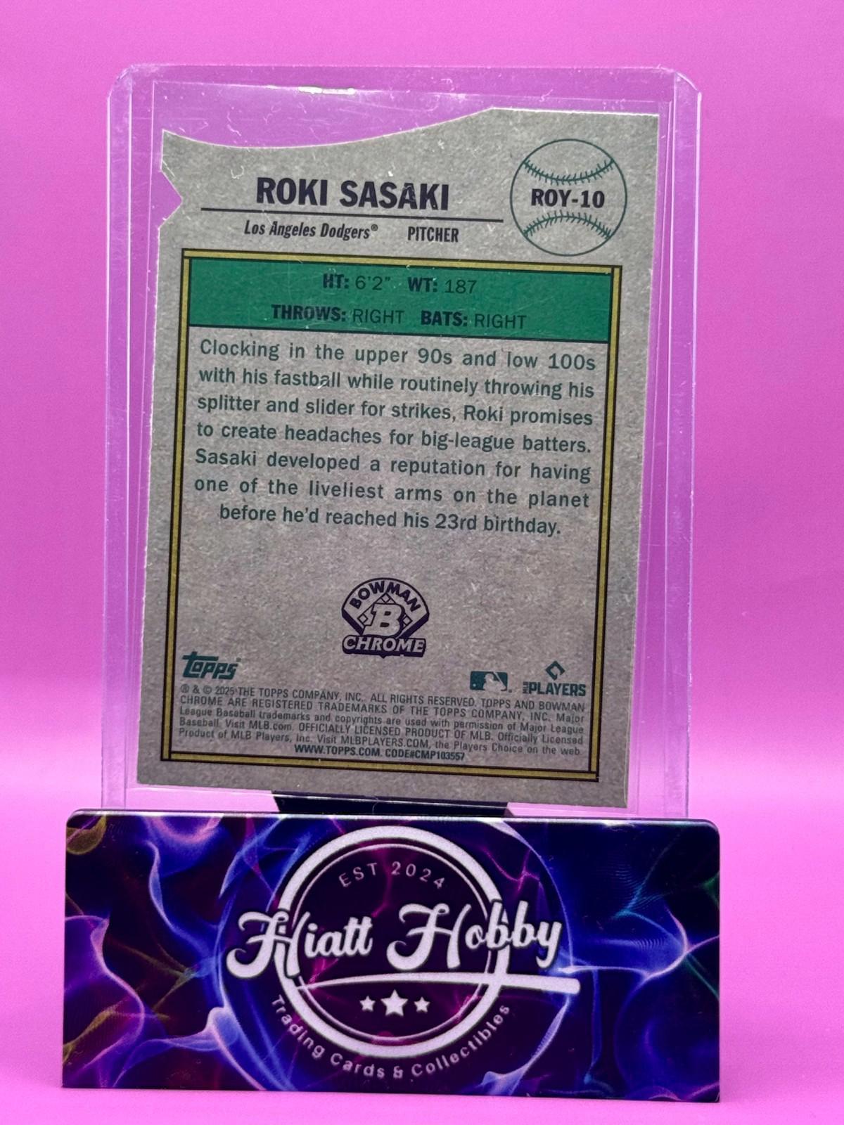 2025 Bowman Chrome - Roki Sasaki #ROY-10 - ROY Favorites - Mojo