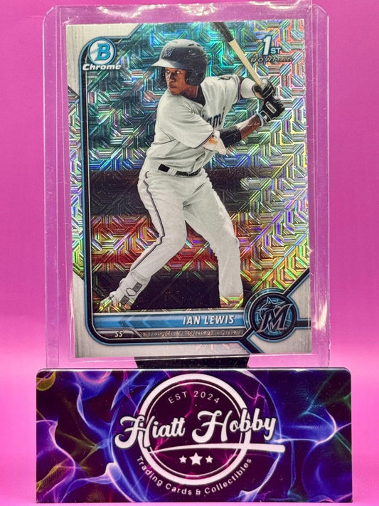 2022 Bowman Chrome - Ian Lewis #BCP-96 - Mojo Refractor (RC)