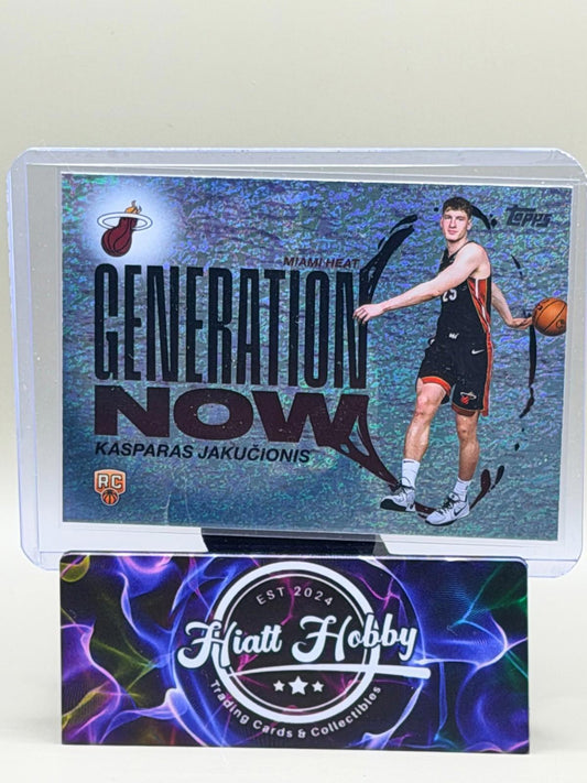 2025-26 Topps Basketball - Kasparas Jakucionis #GN-20 - Generation Now  Holofoil