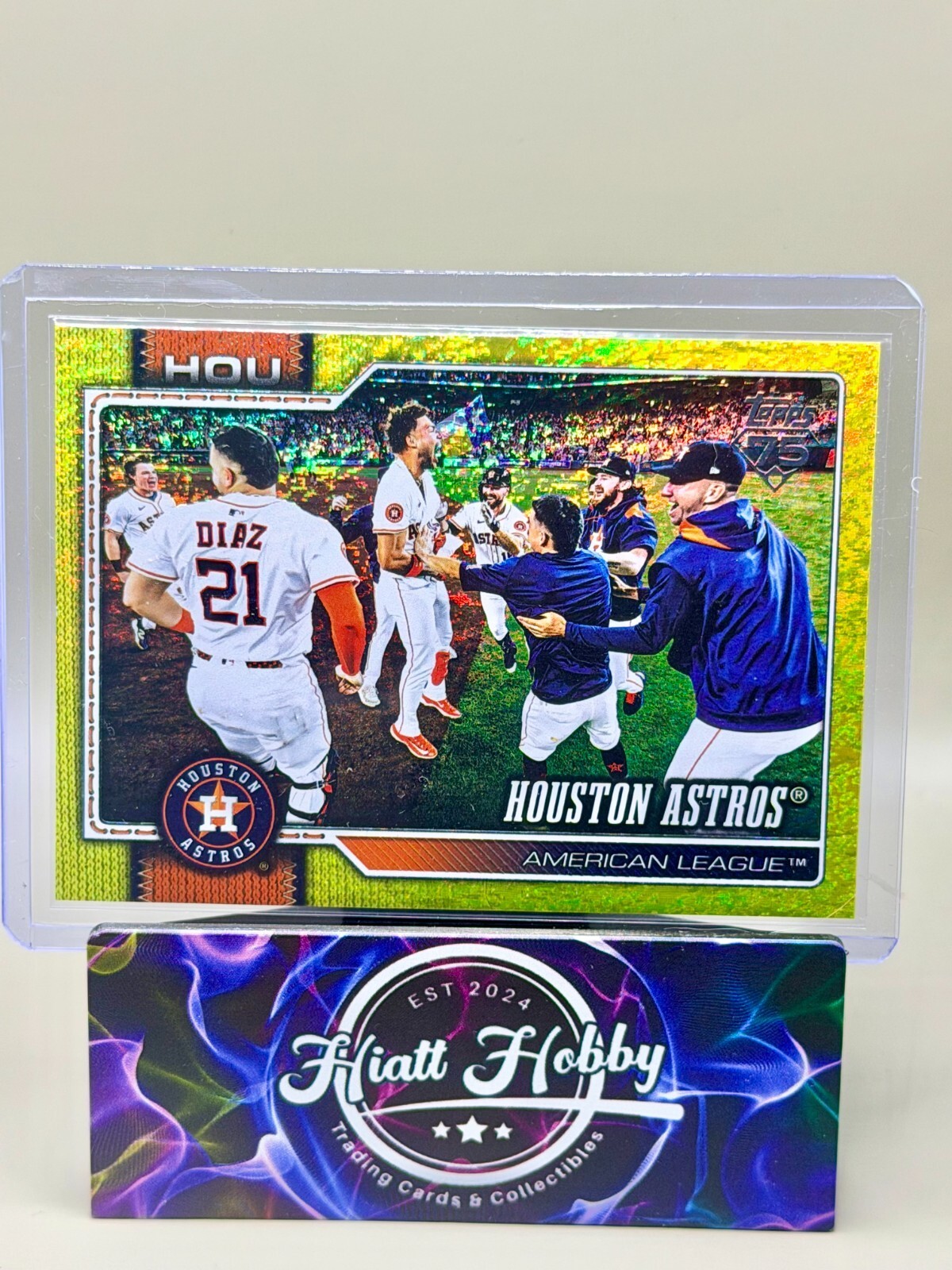 2026 Topps Series 1 - #89 Houston Astros - Yellow Holofoil /399