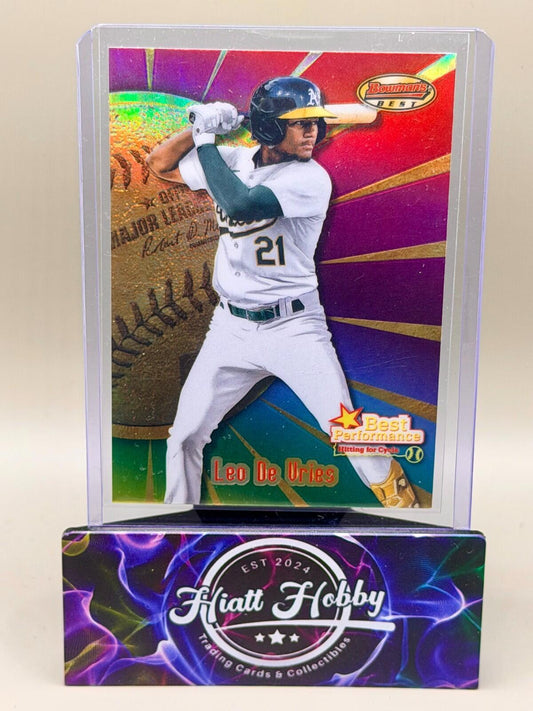 2025 Bowman's Best - #BP-14 Leo De Vries - Best Performance (RC)