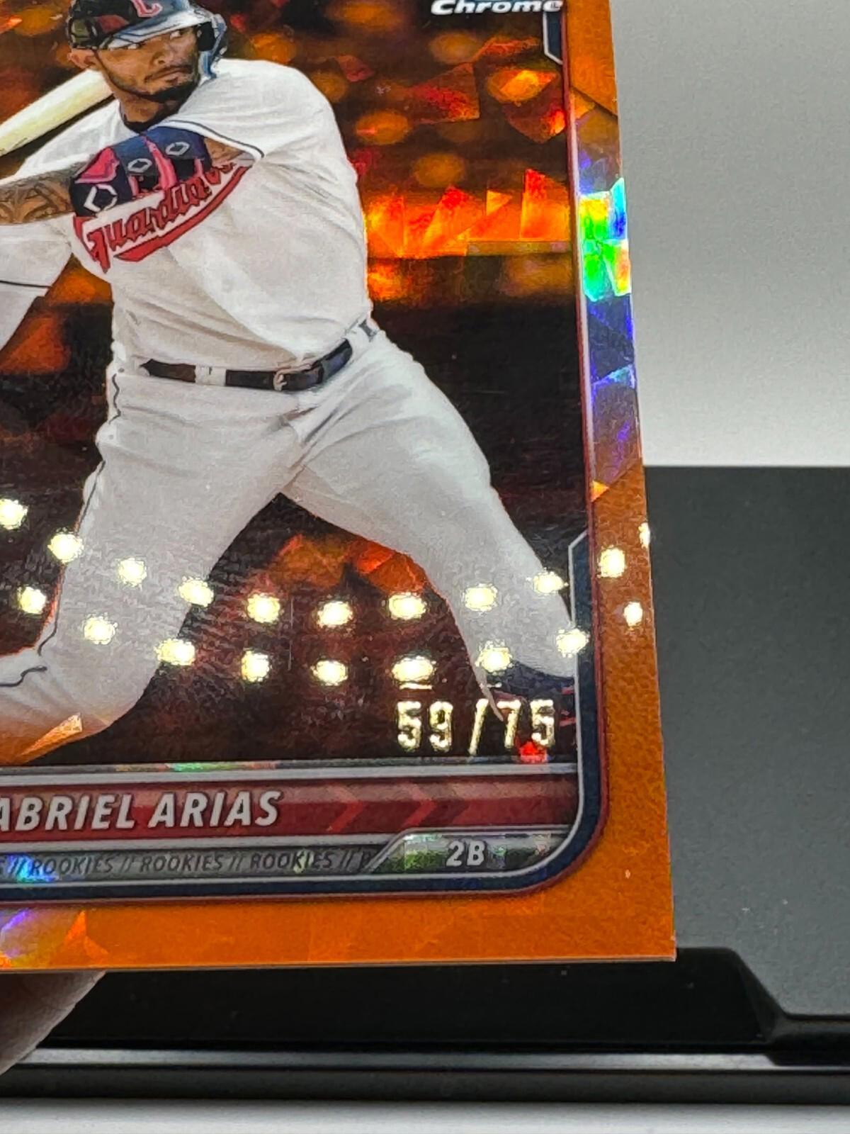 2022 Bowman Chrome Sapphire - Gabriel Arias #7 - Orange /75 (RC)