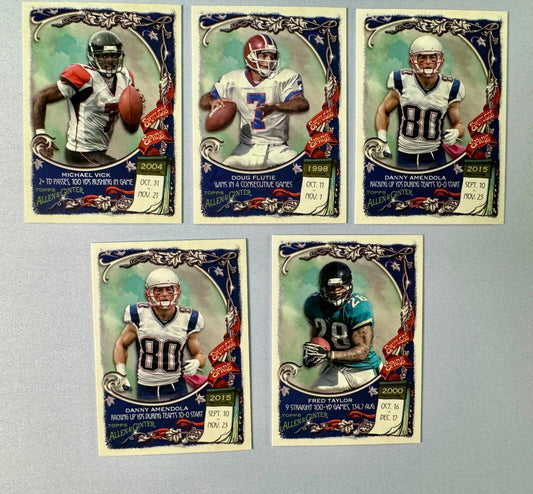 2024 Topps Composite Football Allen & Ginter Spotless Spans Inserts - LOT of 5
