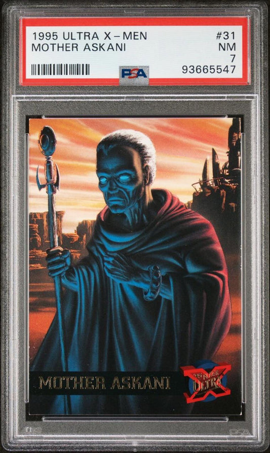 MARVEL COMICS MOTHER ASKANI 1995 FLEER ULTRA X-MEN #31 (NEAR MINT PSA 7)