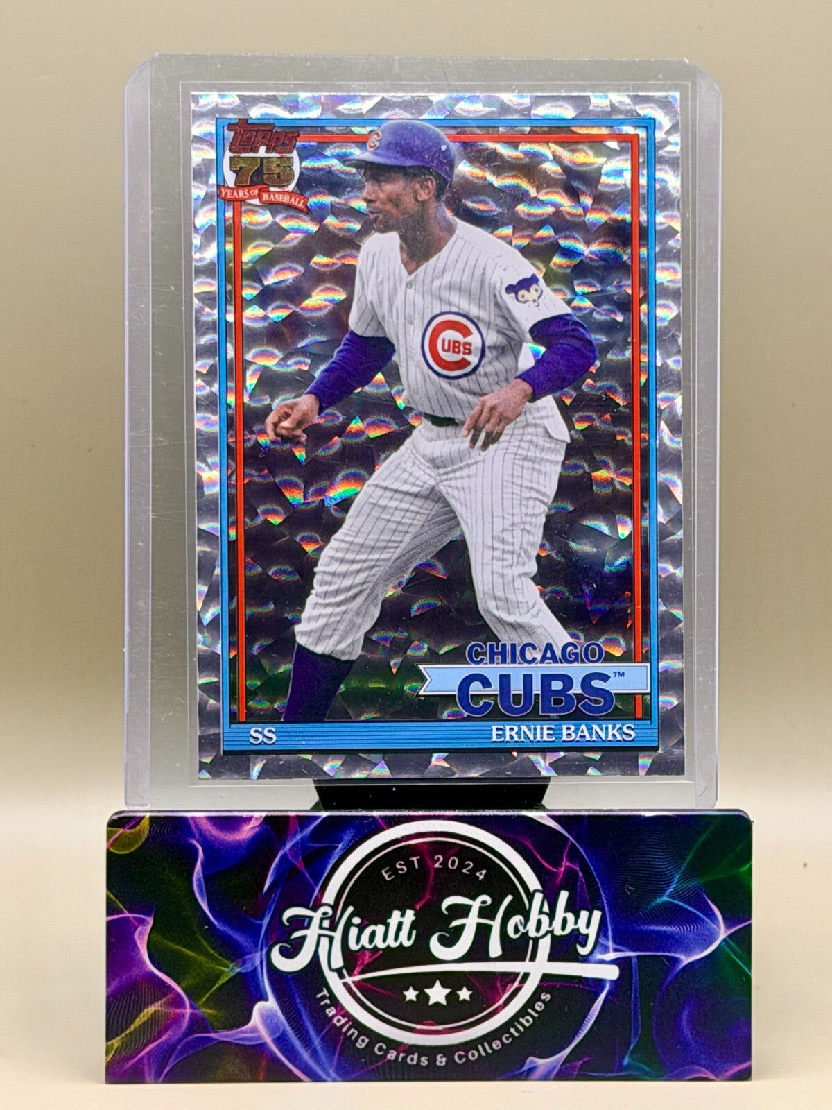 2026 Topps - #91C2-28 Ernie Banks - 35th Anniversary - Crackle
