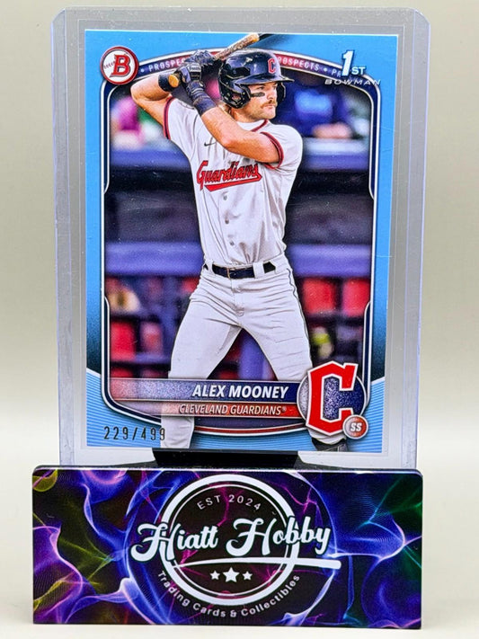 2025 Bowman - Alex Mooney #BP-149 - Sky Blue Paper Prospect /499