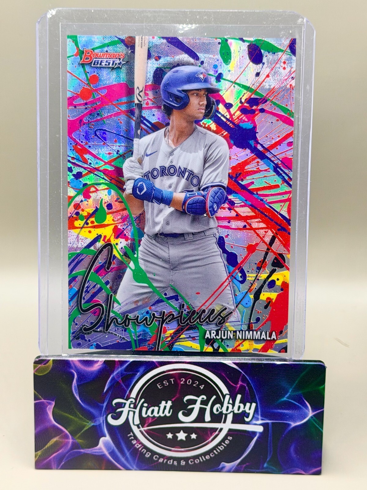 2024 Bowman's Best - #BS-12 Arjun Nimmala - Bowman Showpieces (RC)