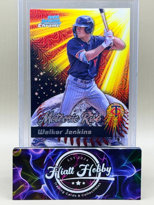 2025 Bowman Chrome - Walker Jenkins #MR-6 - Meteoric Rise - Mojo (RC)