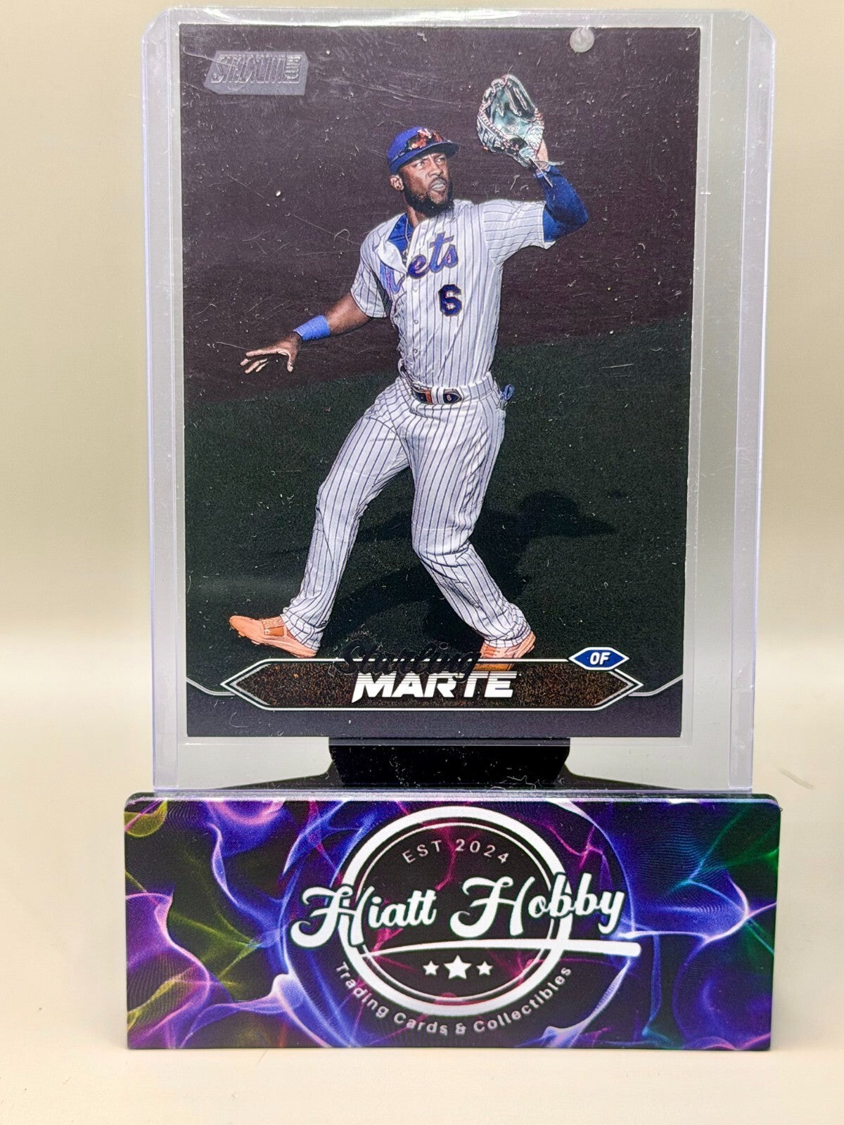 2024 Topps Stadium Club - #131 Starling Marte - Black Foil