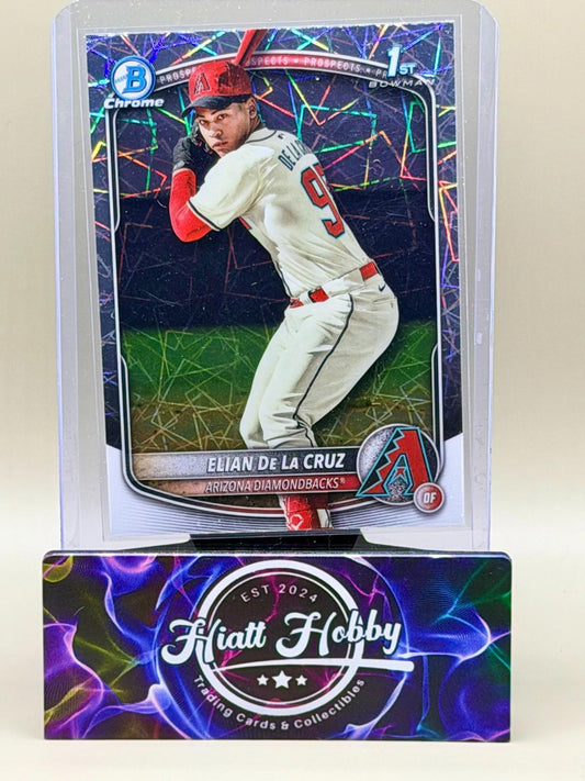 2025 Bowman Chrome - Elian De La Cruz #BCP-249 - Laser Refractor (RC)