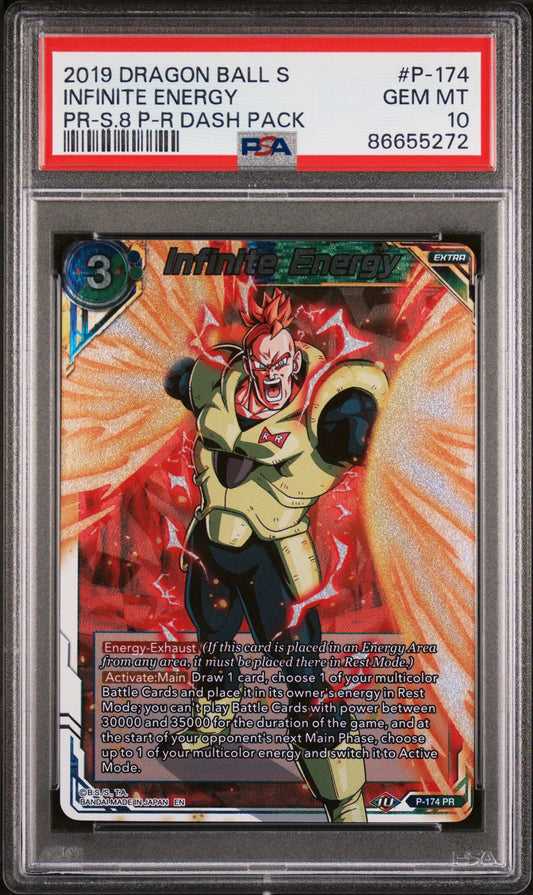 2019 DRAGON BALL SUPER INFINITE ENERGY #P-174 - PSA 10