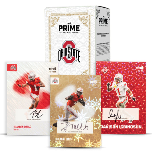 The Ohio State University Football 2025 Trading Cards - Prime Box (THREE Guaranteed Autographs)