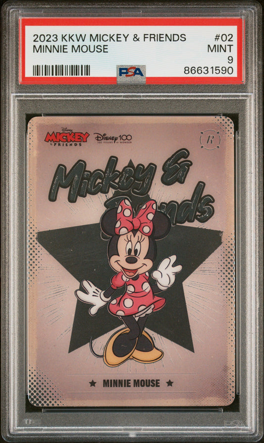 2023 KAKAWOW HOTBOX MICKEY & FRIENDS CHEERFUL TIMES MINNIE MOUSE 2 PSA 9