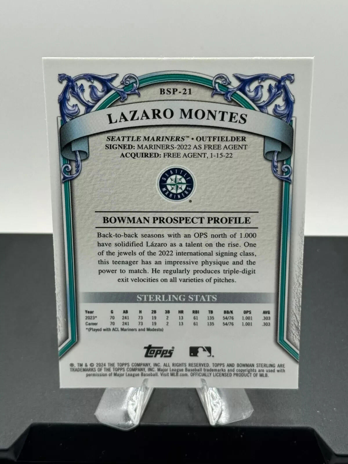 2024 Bowman Sterling - Lazaro Montes #BSP-21