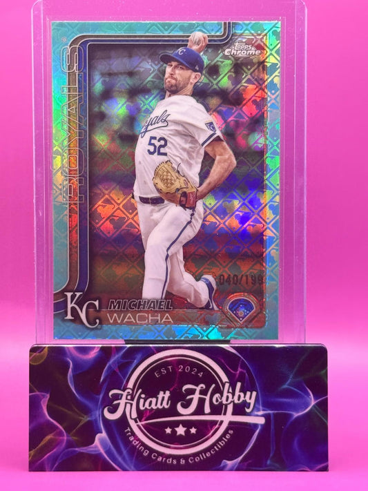 2025 Topps Chrome Logofractor - Michael Wacha #284 - Teal /199