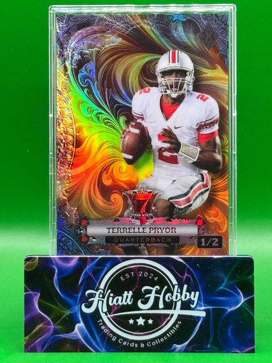 2024 Wild Card 7-Card Stud - Terrelle Pryor #CD7CS-TP - Gold 1/2