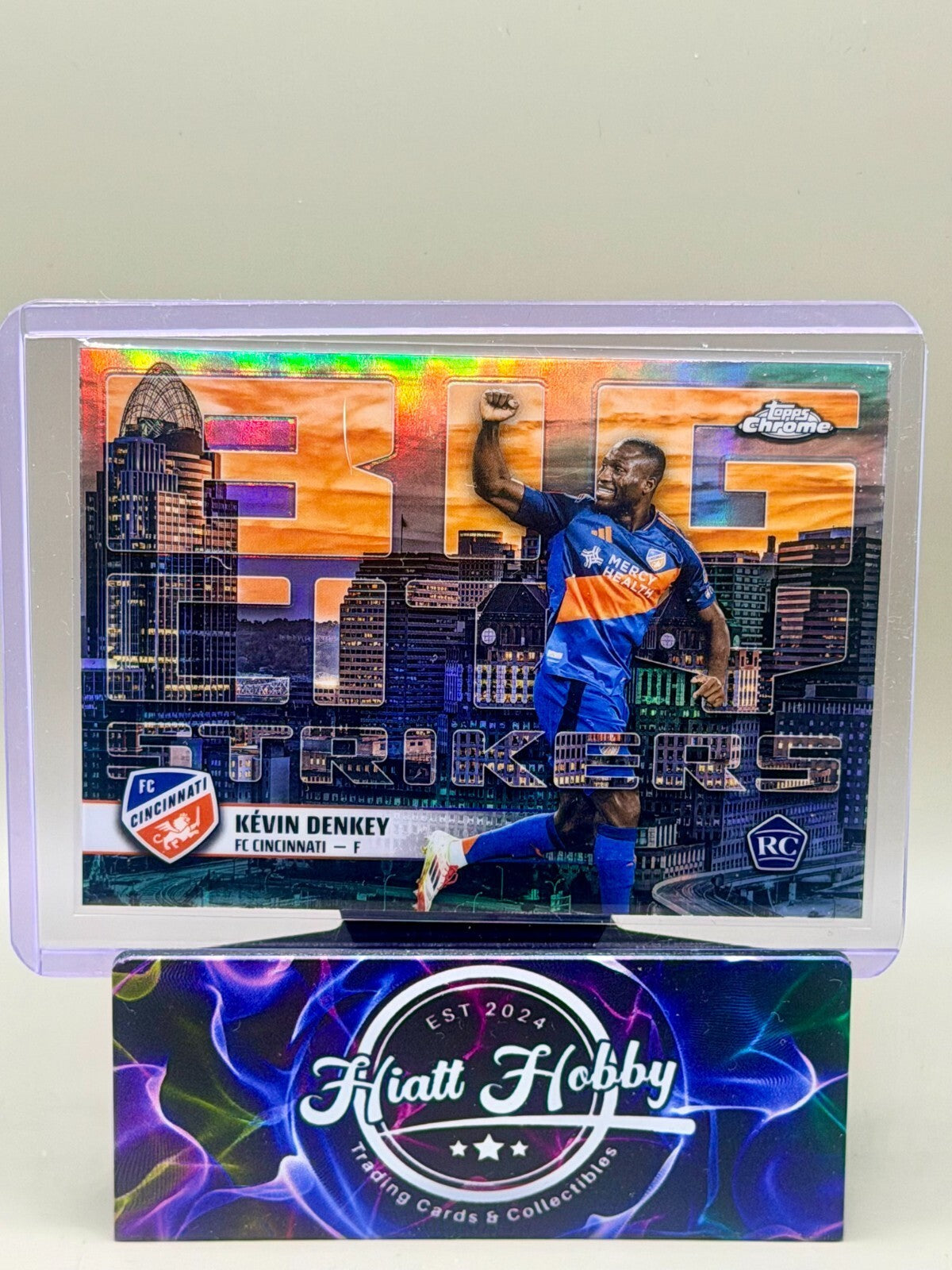 2025 Topps Chrome MLS Soccer - #BCS-4 Kevin Denkey - Big City Strikers (RC)