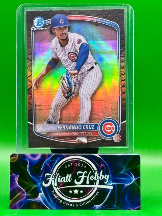 2025 Bowman Chrome - Fernando Cruz #BCP-110 - Reptillian Refractor