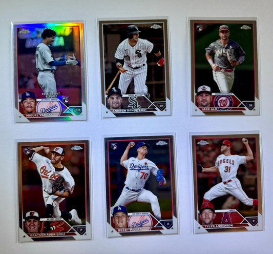 2023 Topps Chrome Update Baseball - LOT of 6