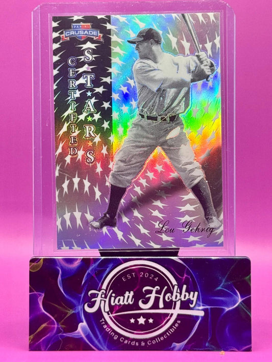 2025 Panini Crusade - Lou Gahrig #5 - Certified Stars - Silver Prizm