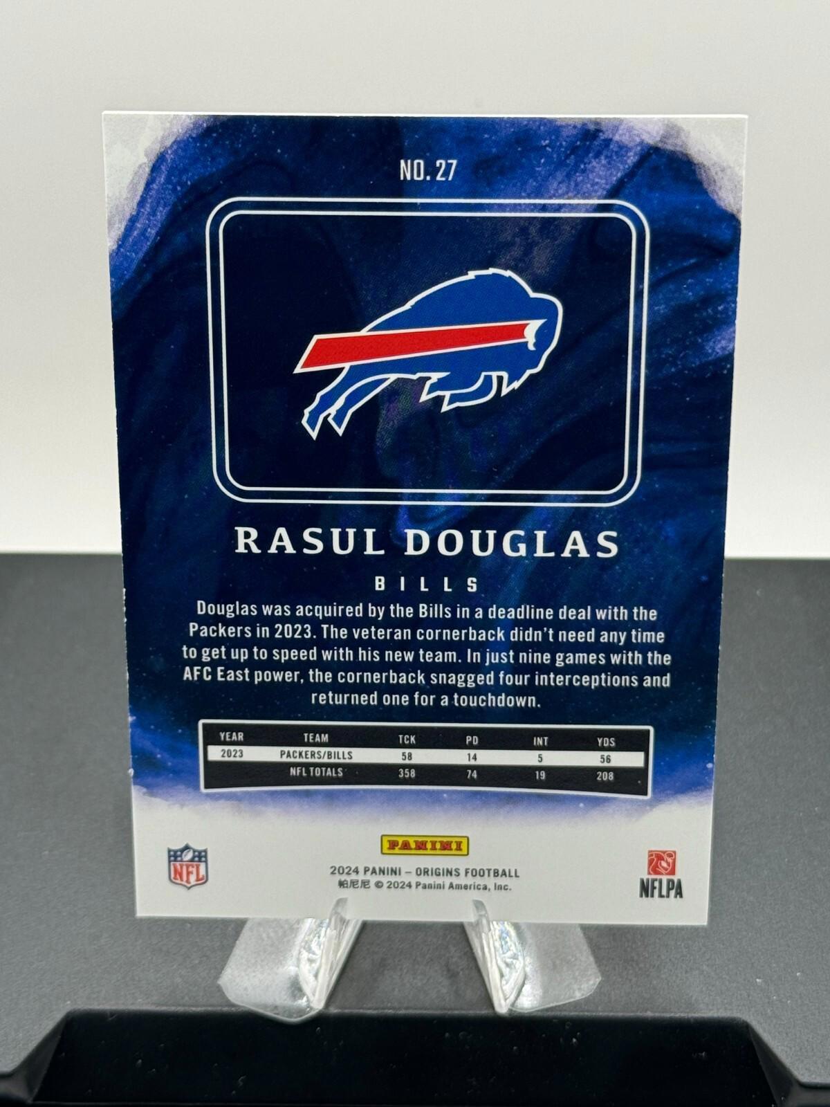 2024 Panini Origins - Rasul Douglas #27 - Orange /125