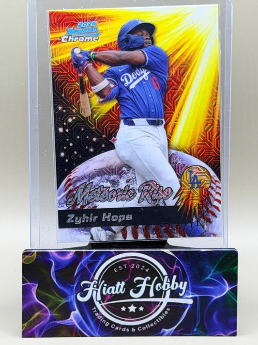 2025 Bowman Chrome - Zyhir Hope #MR-19 - Meteoric Rise - Mojo Refractor (RC)