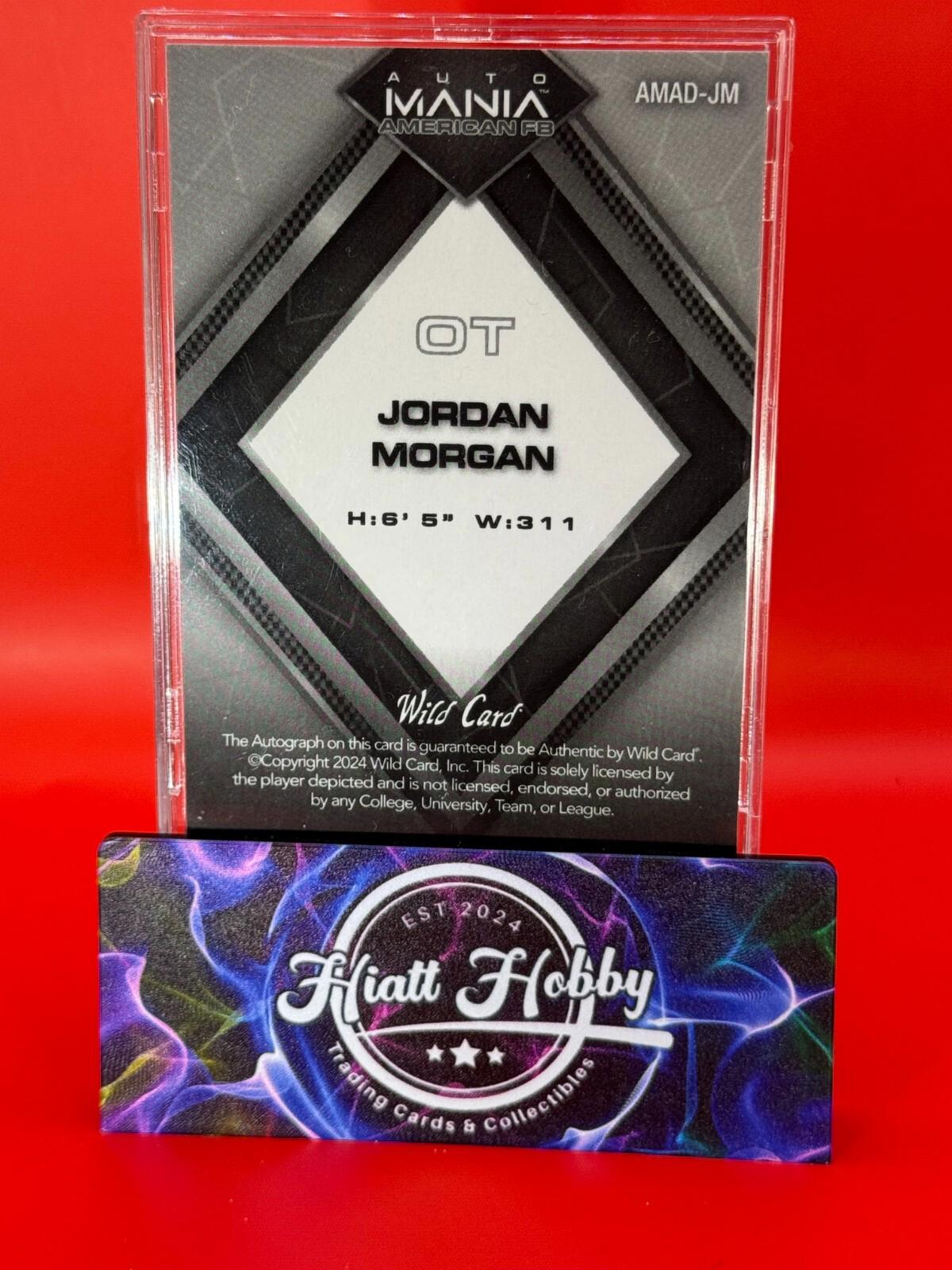 2024 Wild Card Auto Mania - Jordan Morgan #AMAD-JM - Cracked Ice Auto /10