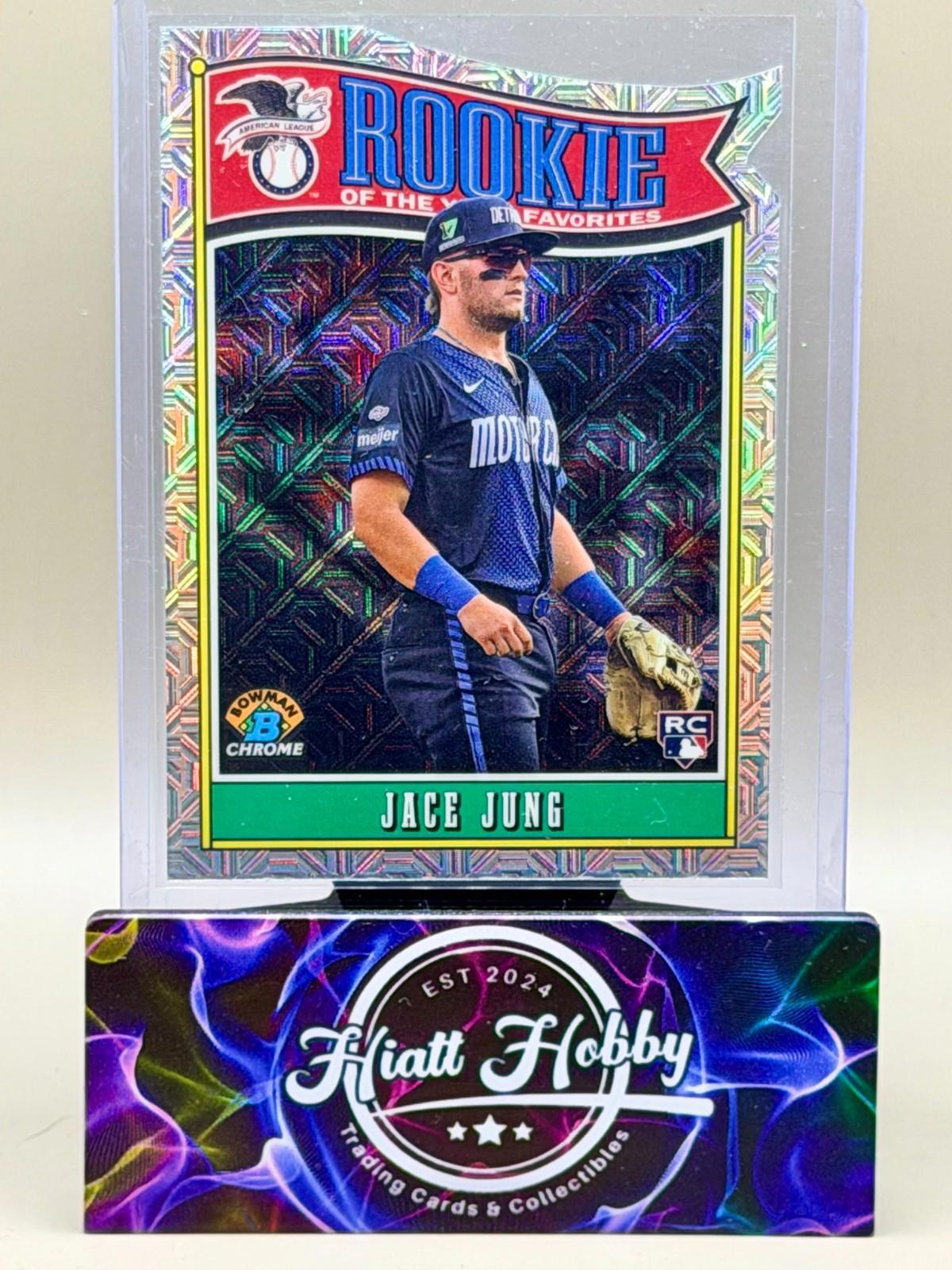 2025 Bowman Chrome - Jace Jung #ROY-8 - ROY Favorite Mojo Refractor (RC)