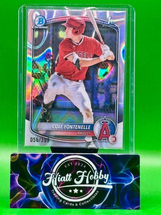 2025 Bowman Chrome - Cole Fontenelle #BCP-32 - Lava Refractor /399