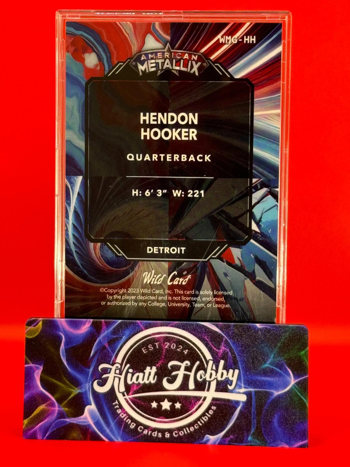 2023 Wild Card Metallix - Hendon Hooker #WMG-HH - Cracked Ice /4