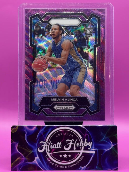 2024 Panini Prizm Draft Picks - Melvin Ajinca #48 - Purple Wave