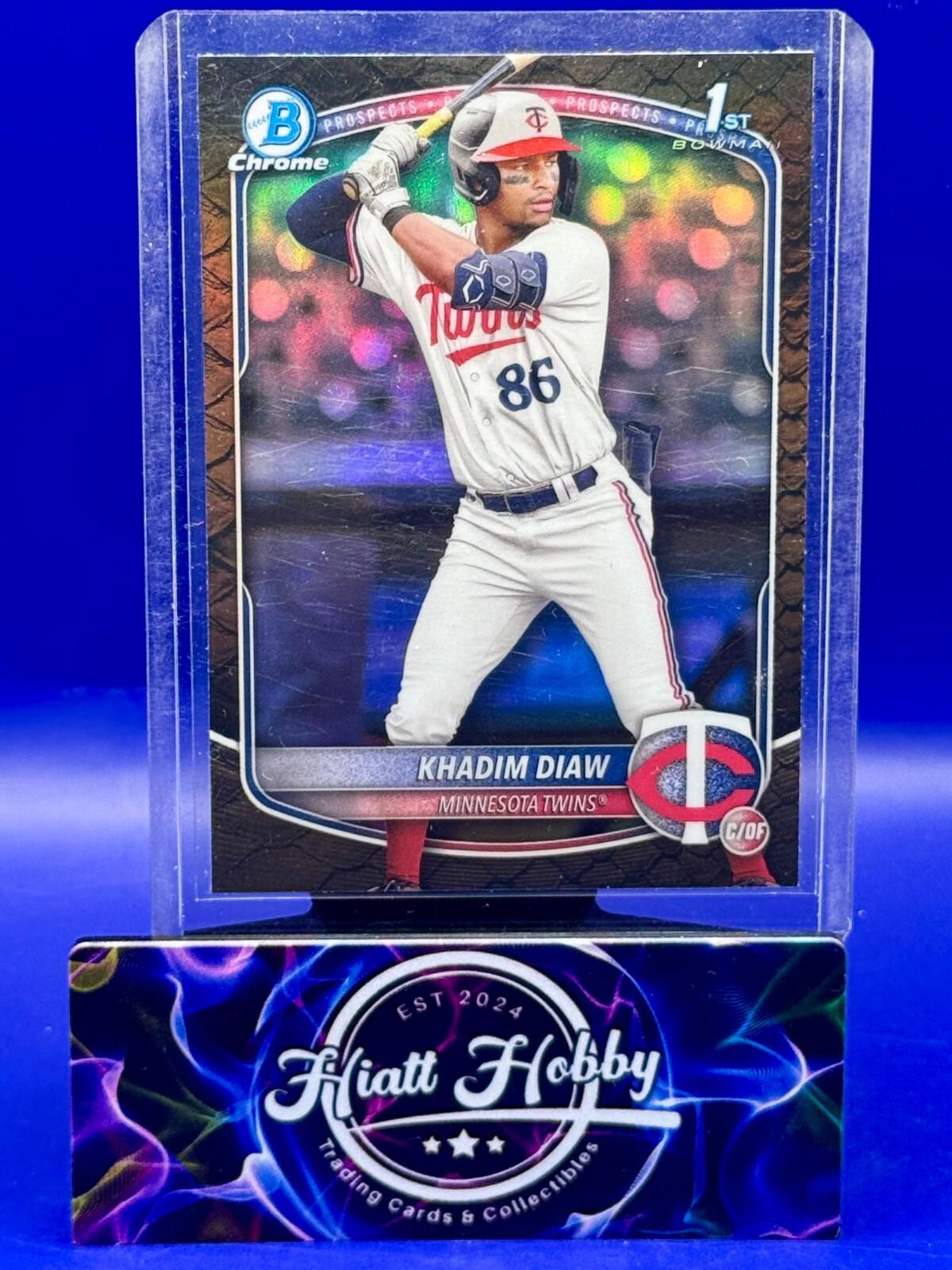 2025 Bowman - Chrome Prospects Khadim Diaw #BCP-77 Reptilian Refractor (RC)