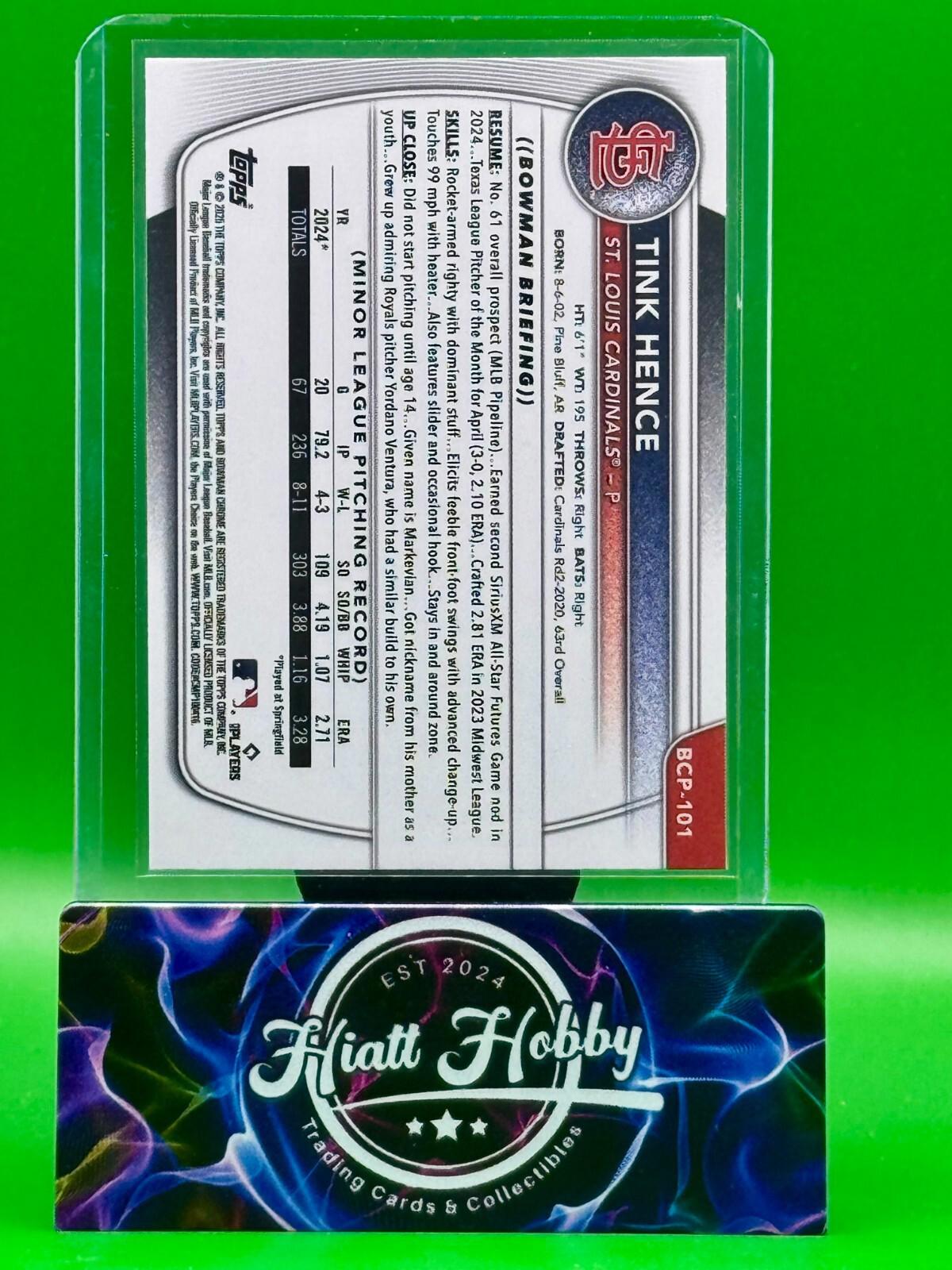2025 Bowman Chrome - Tink Hence #BCP-101 - Reptillian Refractor