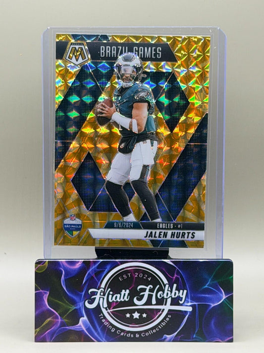2025 Panini Mosaic Football - #267 Jalen Hurts - Reactive Yellow Mosaic