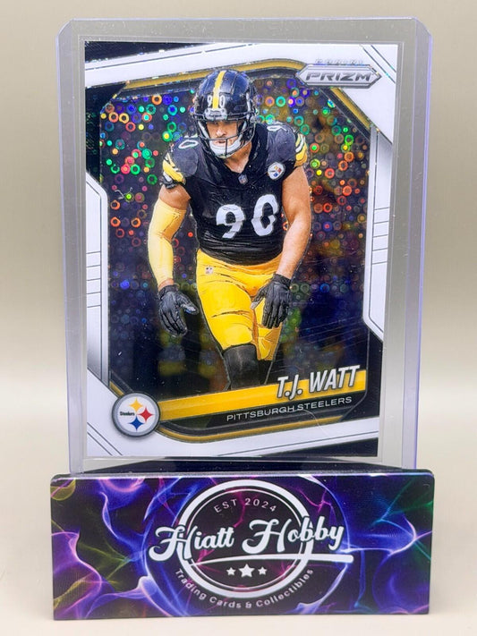 2025 Panini Prizm Football - #263 T.J. Watt - White Disco Prizm