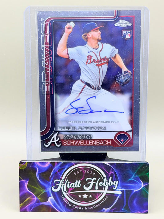 2025 Topps Chrome Update - Spencer Schwellenbach #CRDA-SS - Rookie Debut Auto